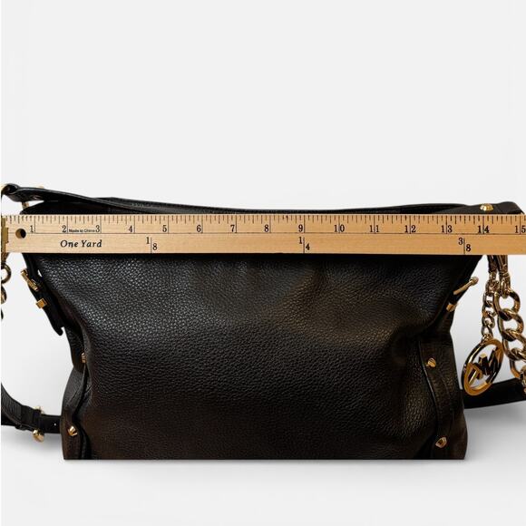 Michael Kors Astor Studded Black Leather Hobo Bag - Like New - Picture 13 of 16